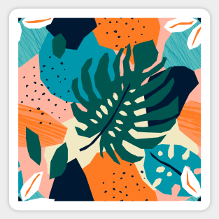 Botanical Tropical Seamless pattern 14 Sticker